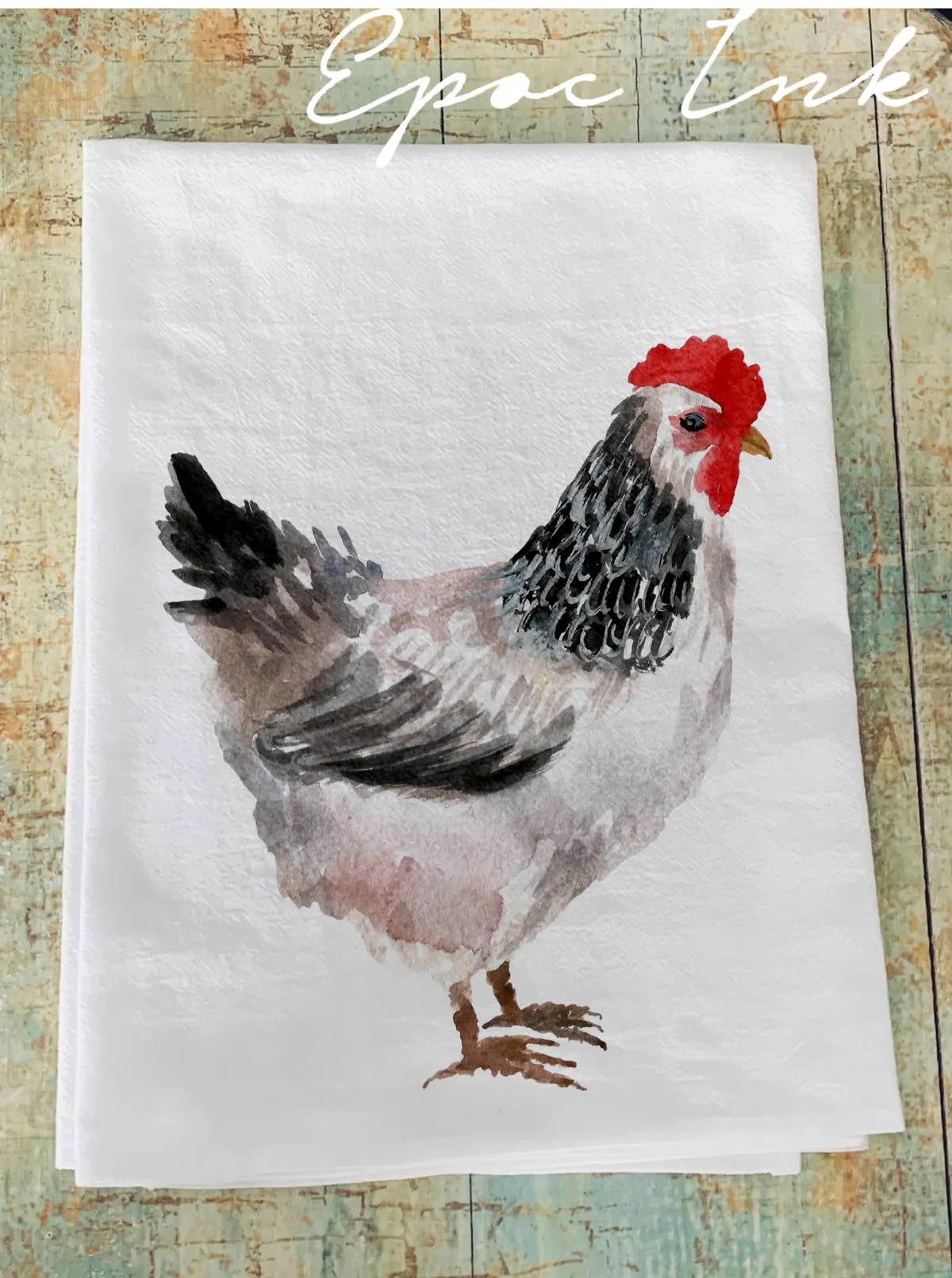 Large Chicken flour sack towel