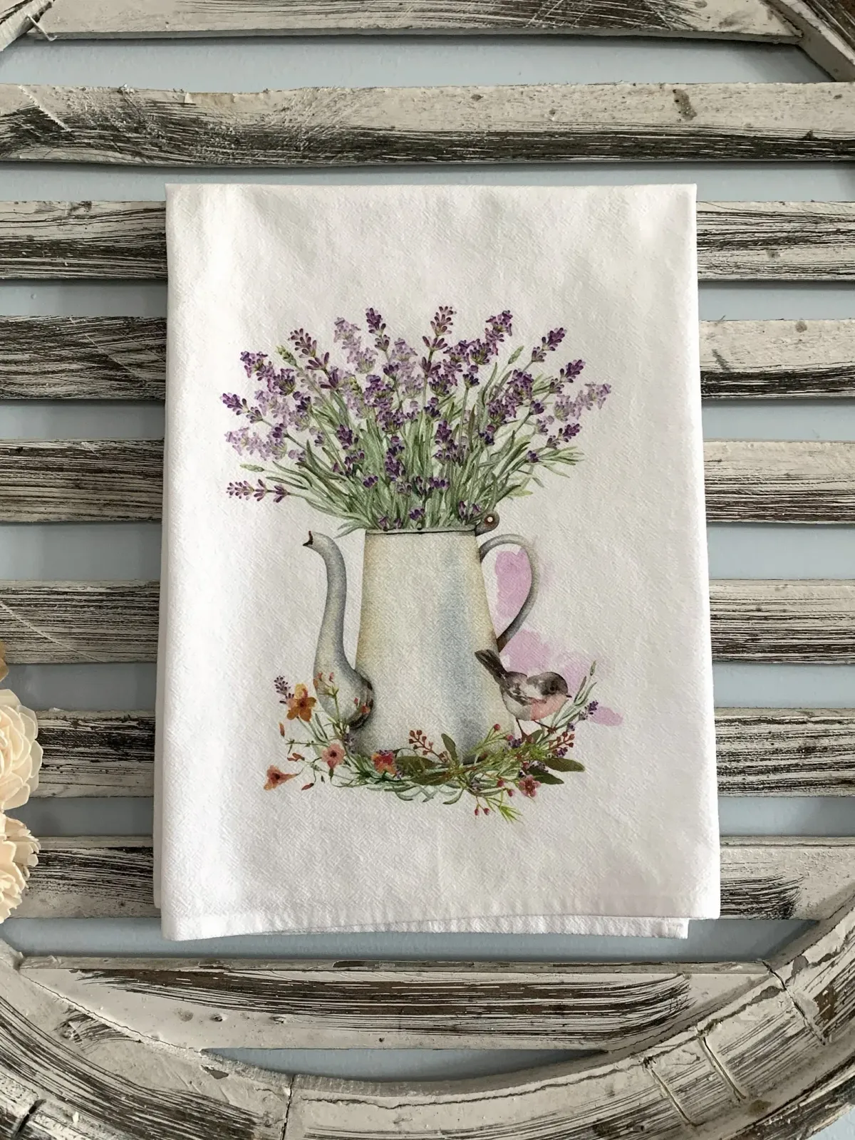 Spring flour sack towel